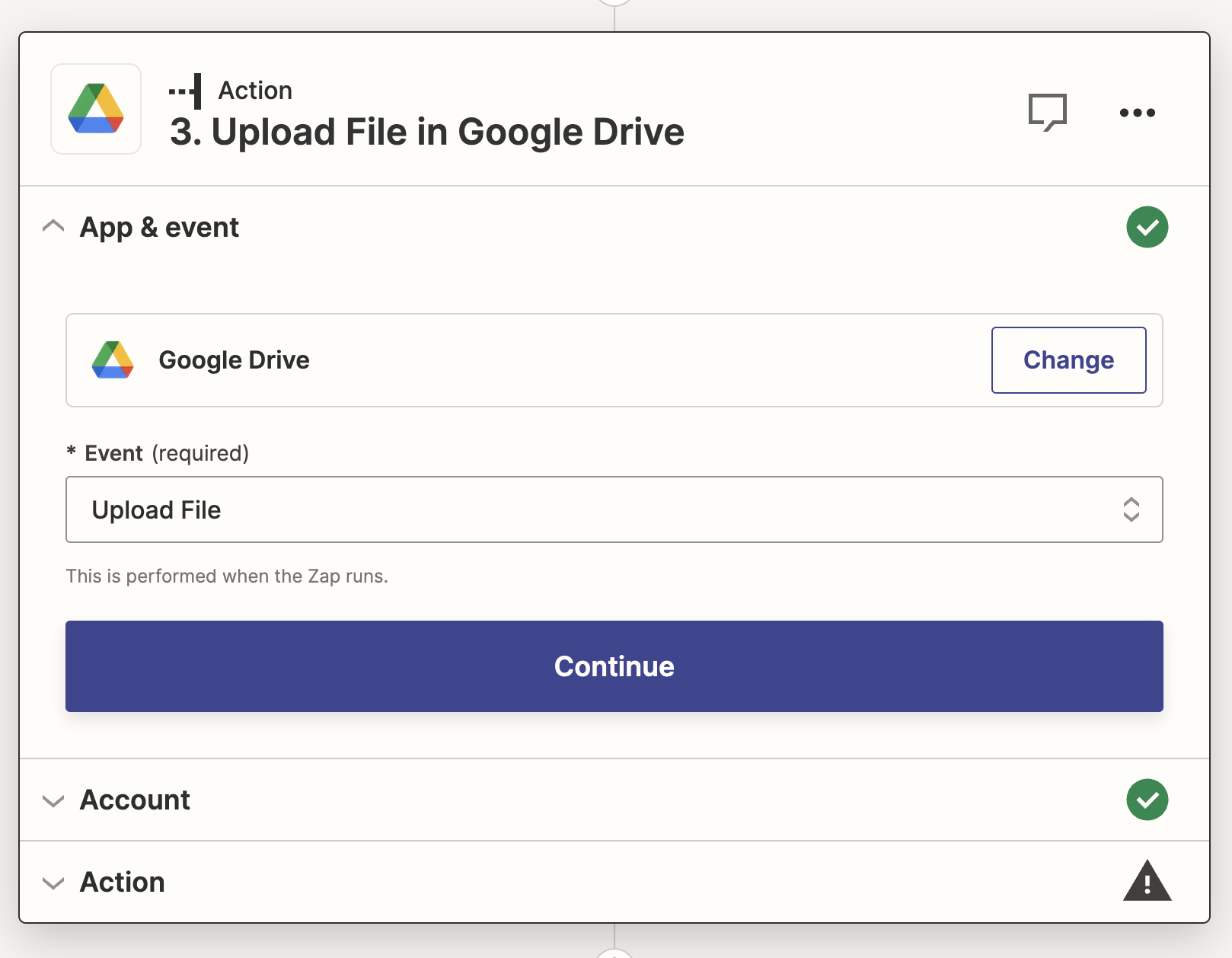 upload file google drive